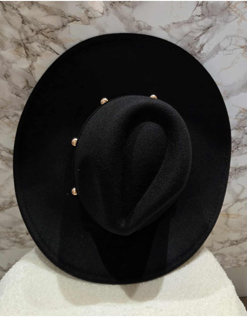 BLACK COLOUR COWBOY HAT BLACK