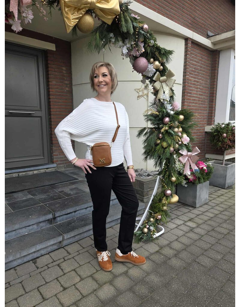 L&A BROEK ZWART STRAIGHT