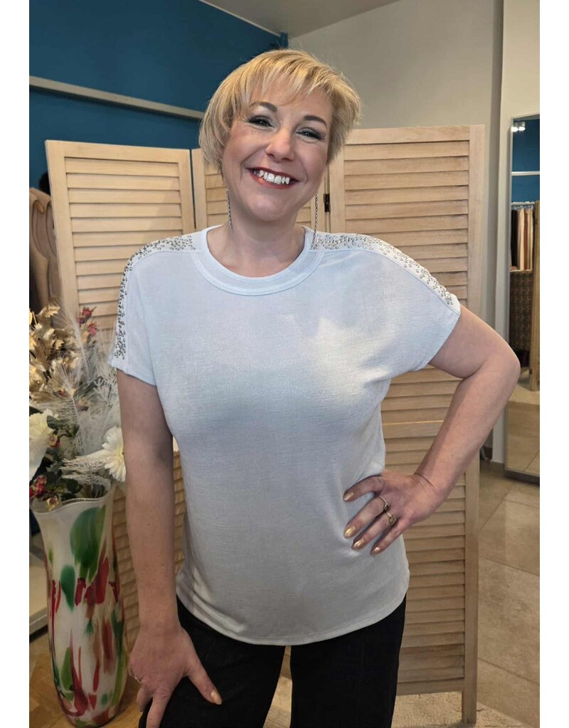 CAPUCCINO 260602-T-SHIRT-ZILVER