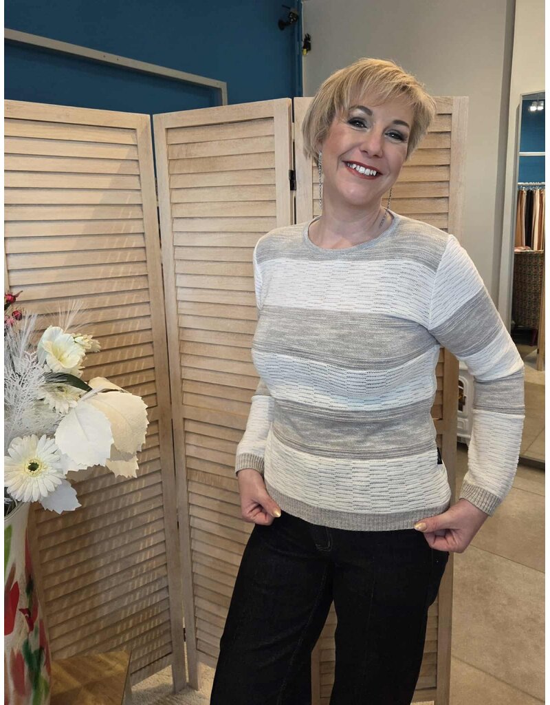 CAPUCCINO 260250 PULL-ECRU/GRIJS