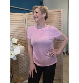 CAPUCCINO T-SHIRT-PINK/GLITTER