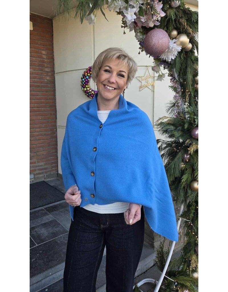 Les Cordes LCPONCHO4-JEANSBLAUW