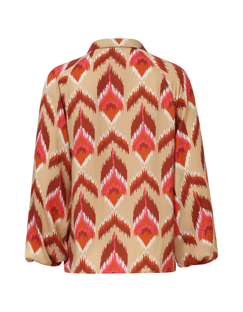 Smashed Lemon 25571-BLOUSE-MULTI RED