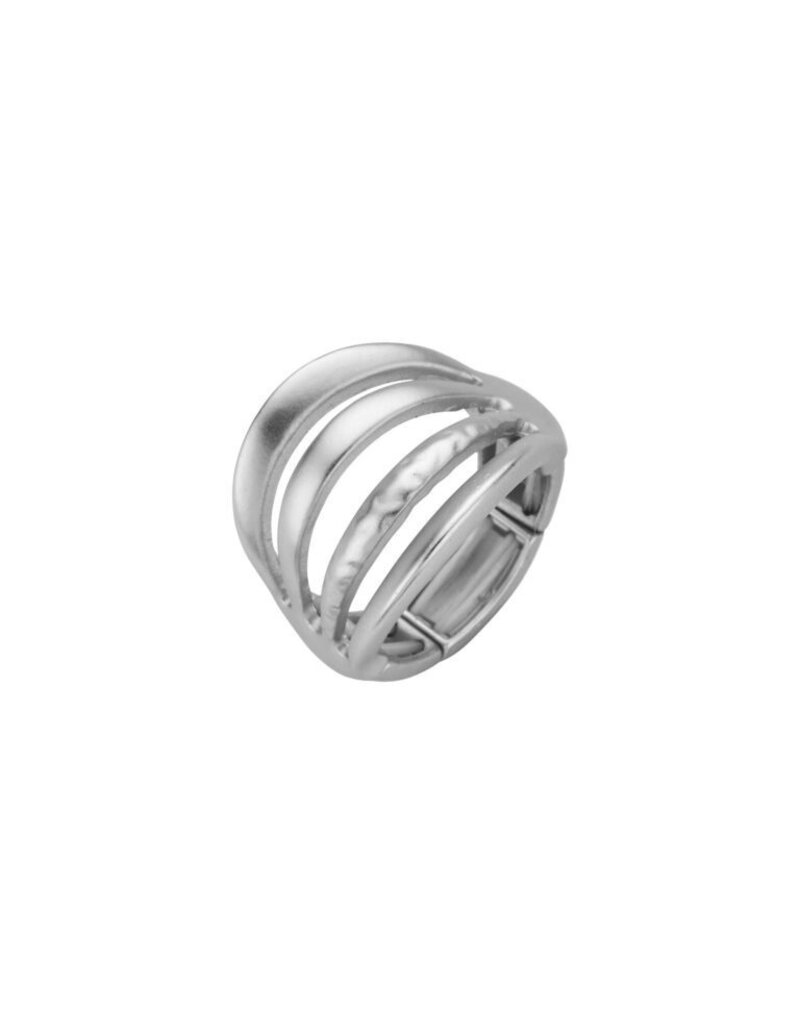 Les Cordes RING-BRI4-ZILVER MAT