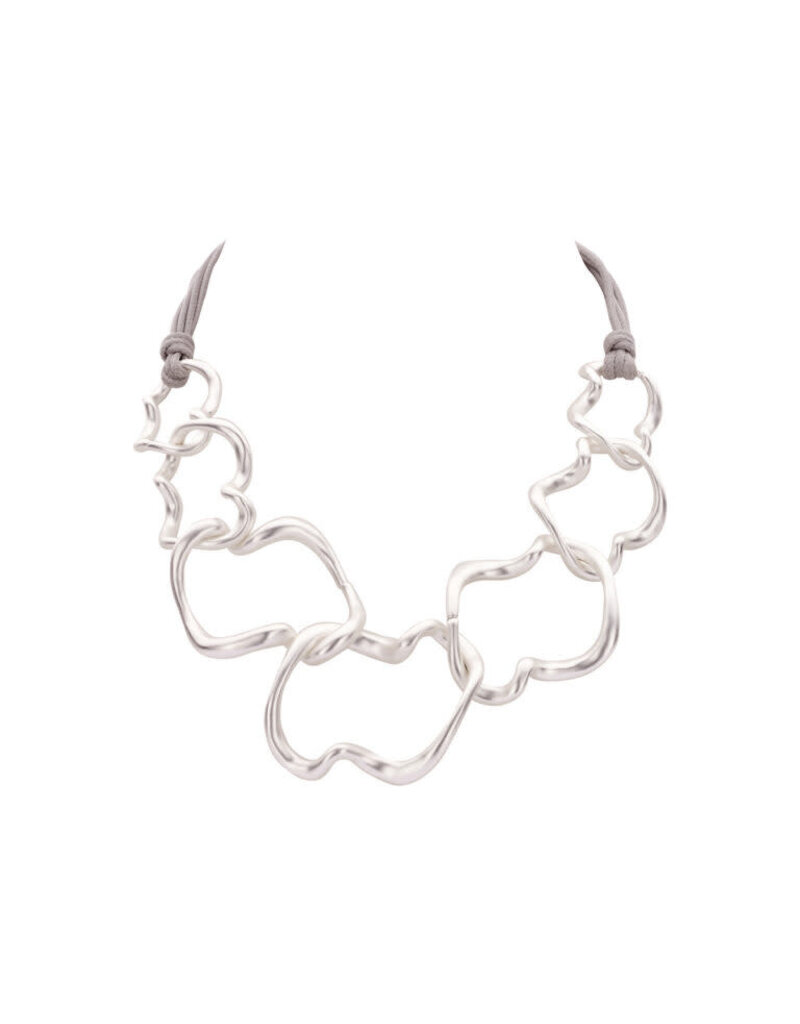 Les Cordes BANGKOK-COLLIER-ZILVER MAT