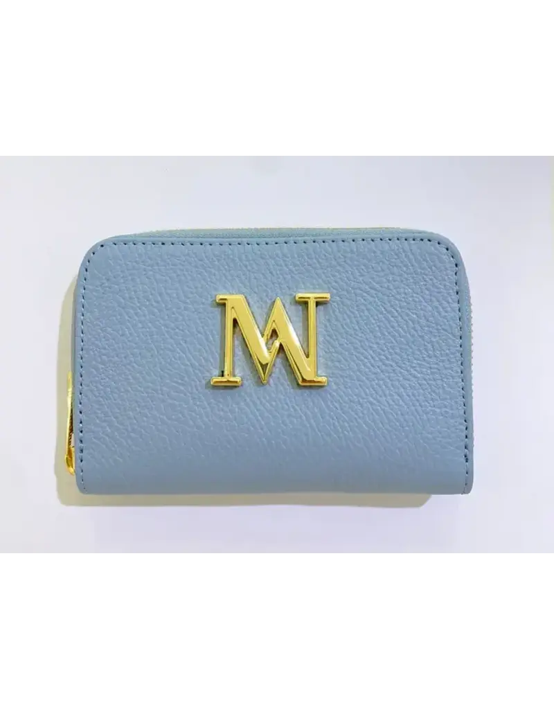 Mondieux Madame PORTEFEUILLE-MIDI-PASTEL BLAUW