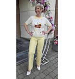 L&A BROEK-PASTEL GEEL