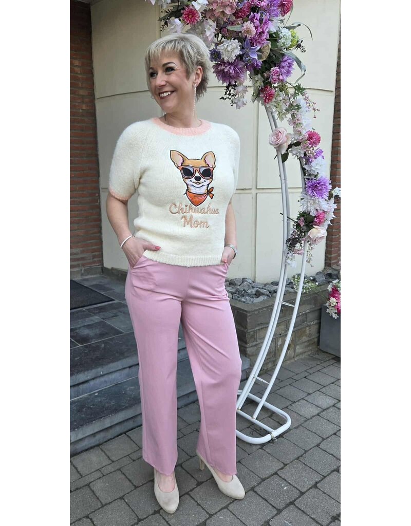 L&A BROEK-PASTEL ROZE