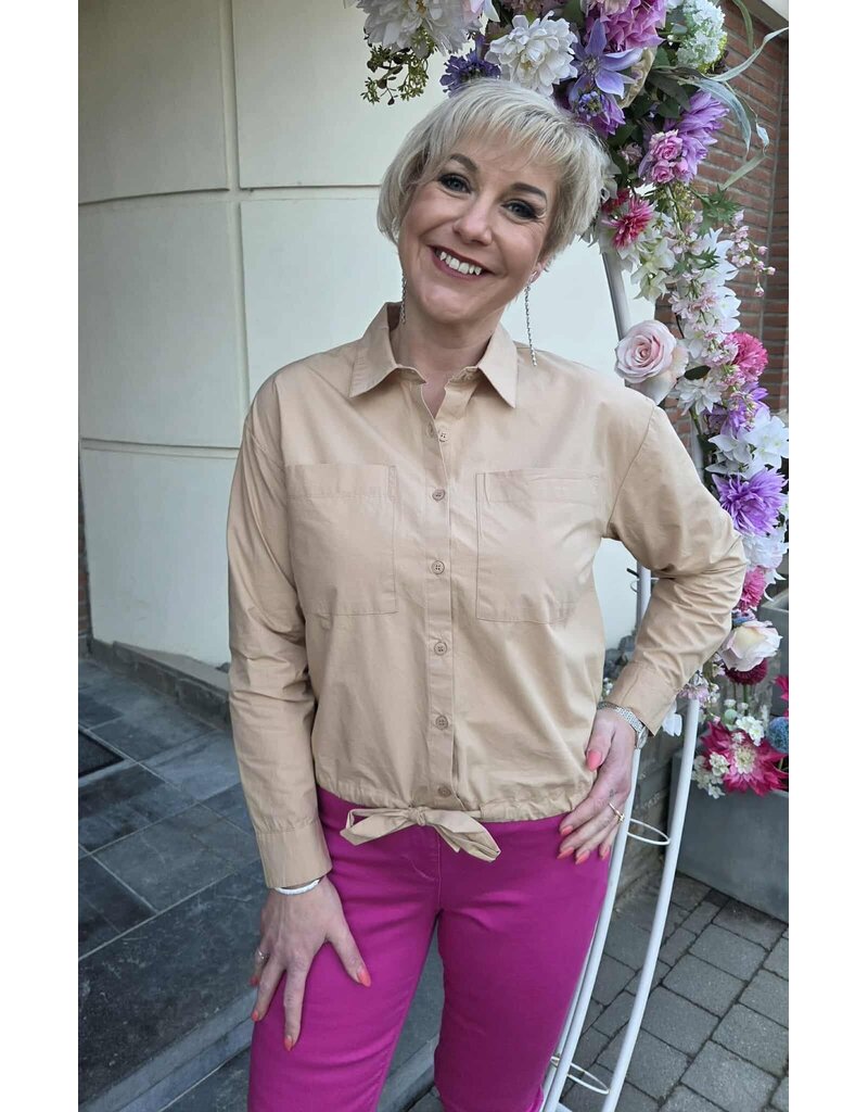 C'est Beau la Vie! 67CB2CH314-CHEMISE-BEIGE