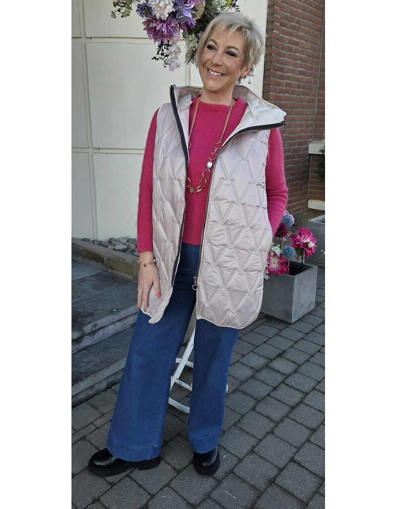 L&A BODYWARMER-BEIGE