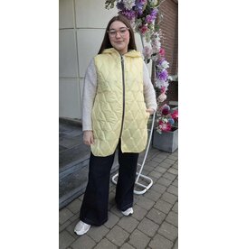 L&A BODYWARMER-PASTEL GEEL