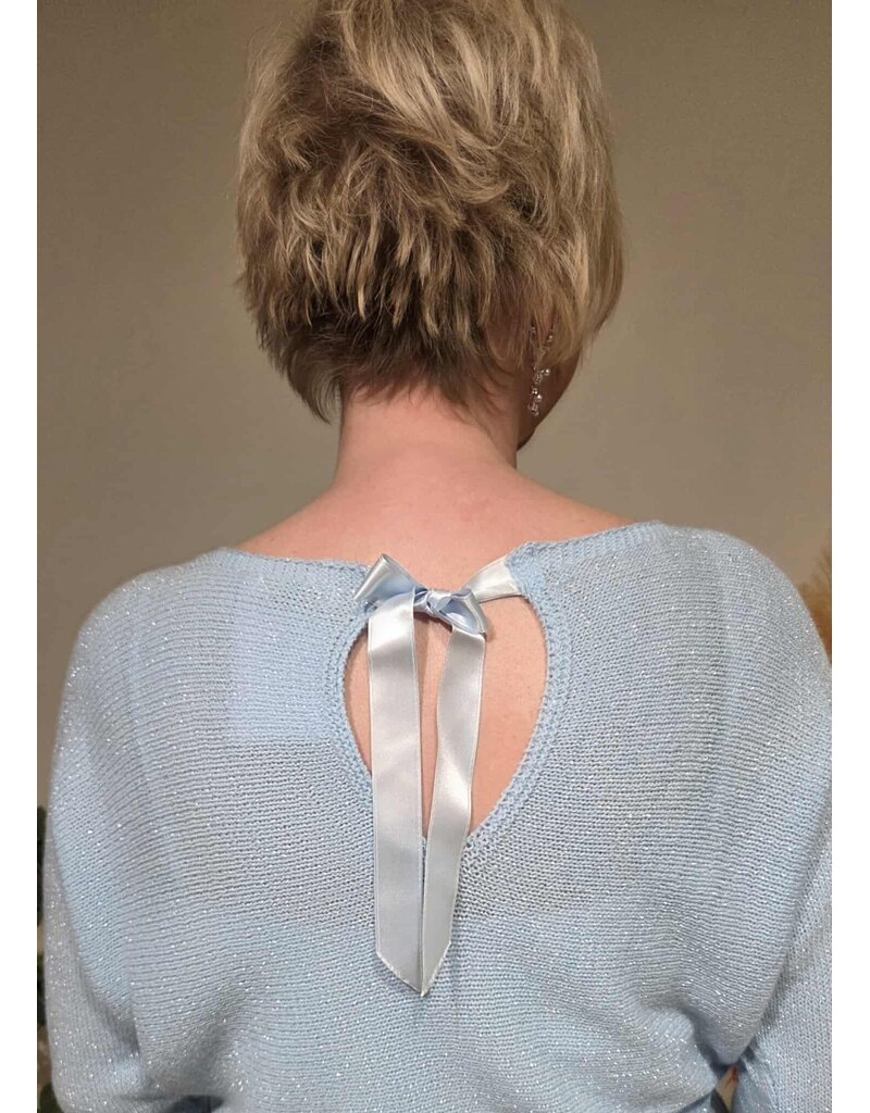 L&A PULL-LICHTBLAUW/STRIK