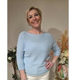 L&A PULL-LICHTBLAUW/STRIK