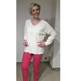 L&A PULL-GLITTER/ECRU