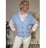 L&A GILET-LICHTBLAUW
