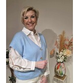 L&A GILET-LICHTBLAUW