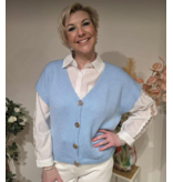 L&A GILET-LICHTBLAUW