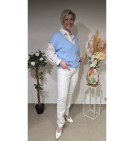 C'est Beau la Vie! 67CB2JE901-JEANS-WIT RECHT