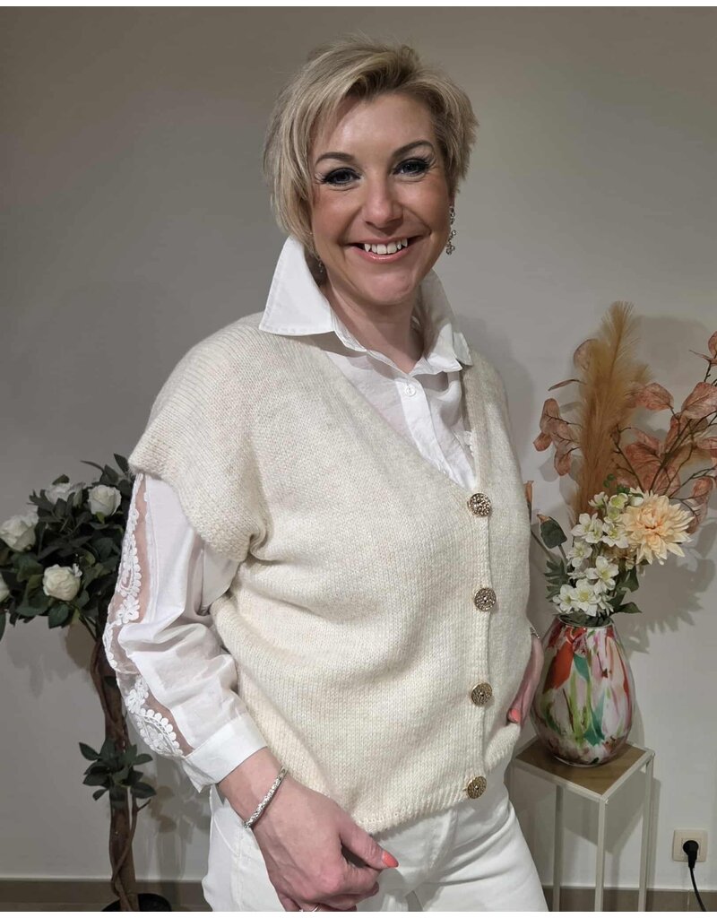 L&A GILET-BEIGE