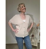 L&A GILET DIAMANT-BEIGE