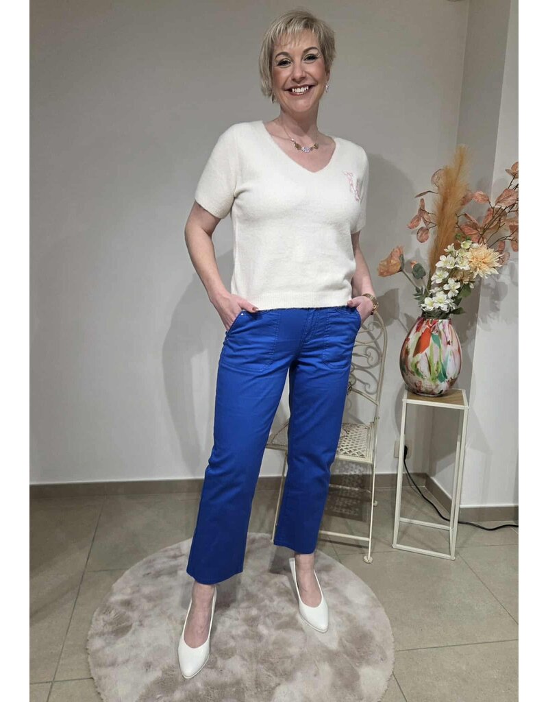 C'est Beau la Vie! 67CB2PS808-BROEK-ROYAL BLUE