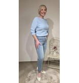 C'est Beau la Vie! 67CB2JE905-JEANS-BLEACHED KOORD