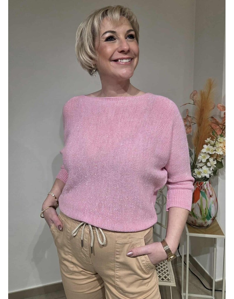 L&A PULL-GLITTER ROZE