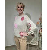 MARTA DU CHATEAU AMARANTE-PULL-BEIGE/ROZE