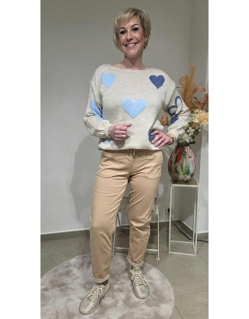 C'est Beau la Vie! 67CB2PS804-BROEK ELASTIEK-ZAND