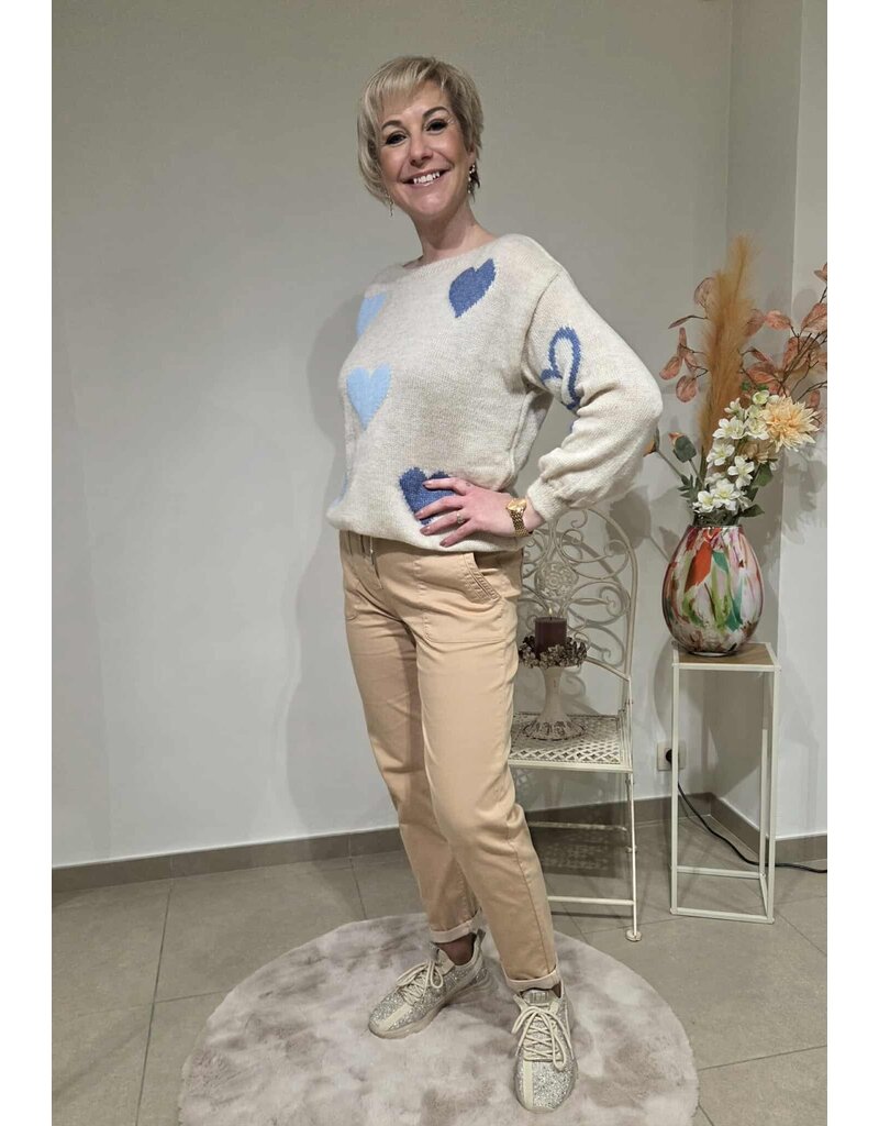 C'est Beau la Vie! 67CB2PS804-BROEK ELASTIEK-ZAND