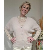 MARTA DU CHATEAU MILLEY-BLOUSE-KANT BEIGE