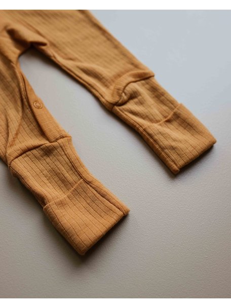 Unaduna Woolen jumpsuit 2 in 1 feet - inca gold