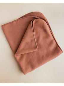 Unaduna X Engel Baby Blanket Wool Fleece - siënna clay