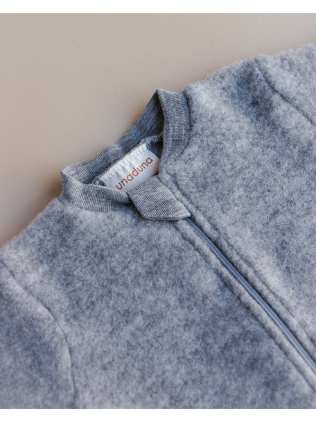 Unaduna X Engel Sleeping bag merino wool fleece - grey