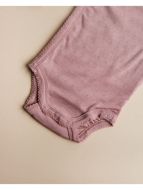 Unaduna Wrap around body pointelle - cameo rose