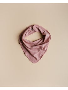 Unaduna Bib scarf pointelle wool/silk - cameo rose