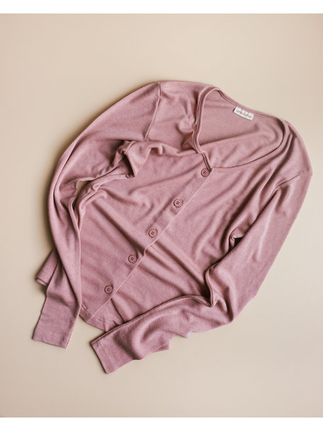 Unaduna Cardigan pointelle wool/silk 