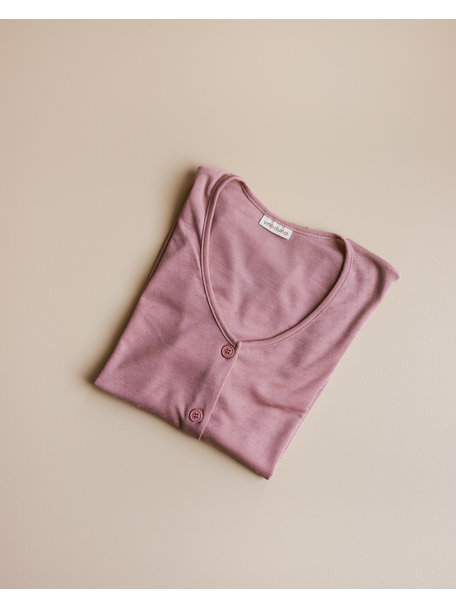 Unaduna Cardigan pointelle wool/silk 