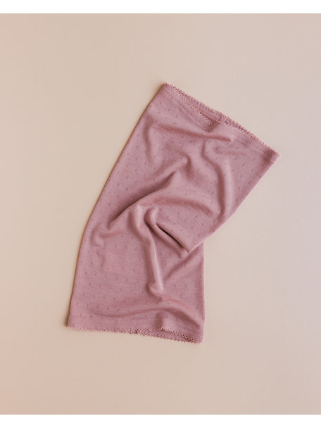 Unaduna Loop scarf pointelle wool/silk - cameo rose