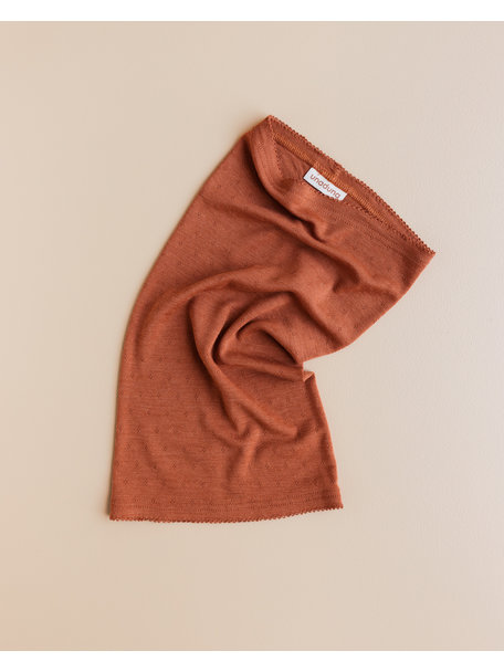 Unaduna Loop scarf pointelle wool/silk - umbre