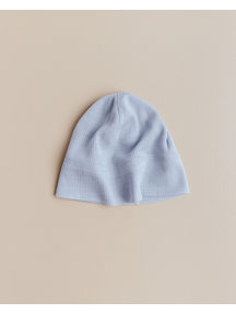 Unaduna Baby hat tiny rib wool/silk - blue bird Unaduna Baby hat tiny rib wool/silk - blue bird