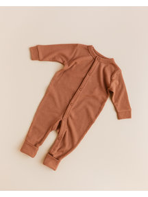 Unaduna Wool jumpsuit 2 in 1 feet - sienna clay