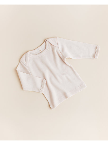 Unaduna Baby blouse tiny rib wool - mazarin