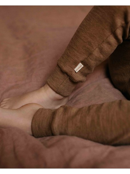 Unaduna Kinder Leggings Feinripp aus Wolle - semla