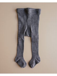 Unaduna Woolen rib tights - grey