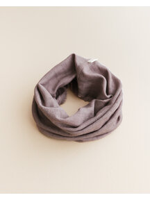 Unaduna Loop scarf striped ajour wool/silk - heather melange
