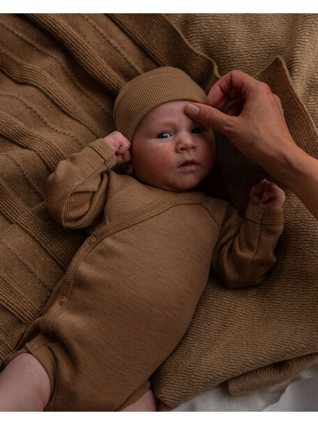 Unaduna Wrap around body tiny rib wool -  semla