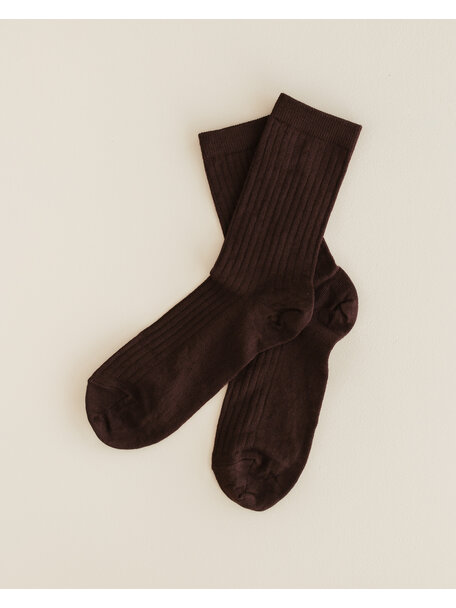 Unaduna Wool rib Unisex socks - kladdkaka