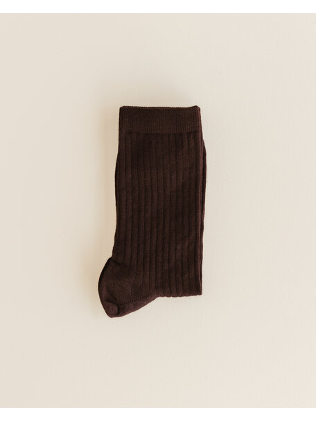 Unaduna Wool rib Unisex socks - kladdkaka