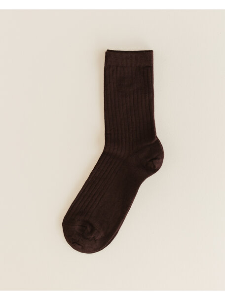 Unaduna Wool rib Unisex socks - kladdkaka